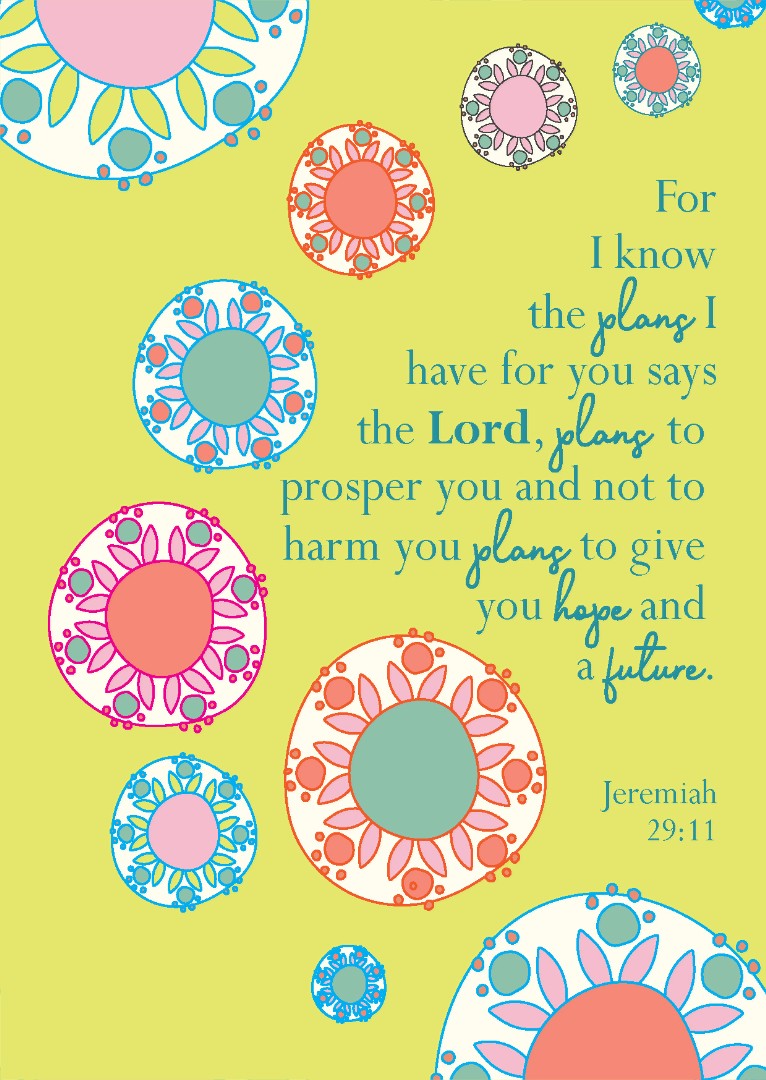 For I Know (Colour Burst) Postcard  - Pack Of 12