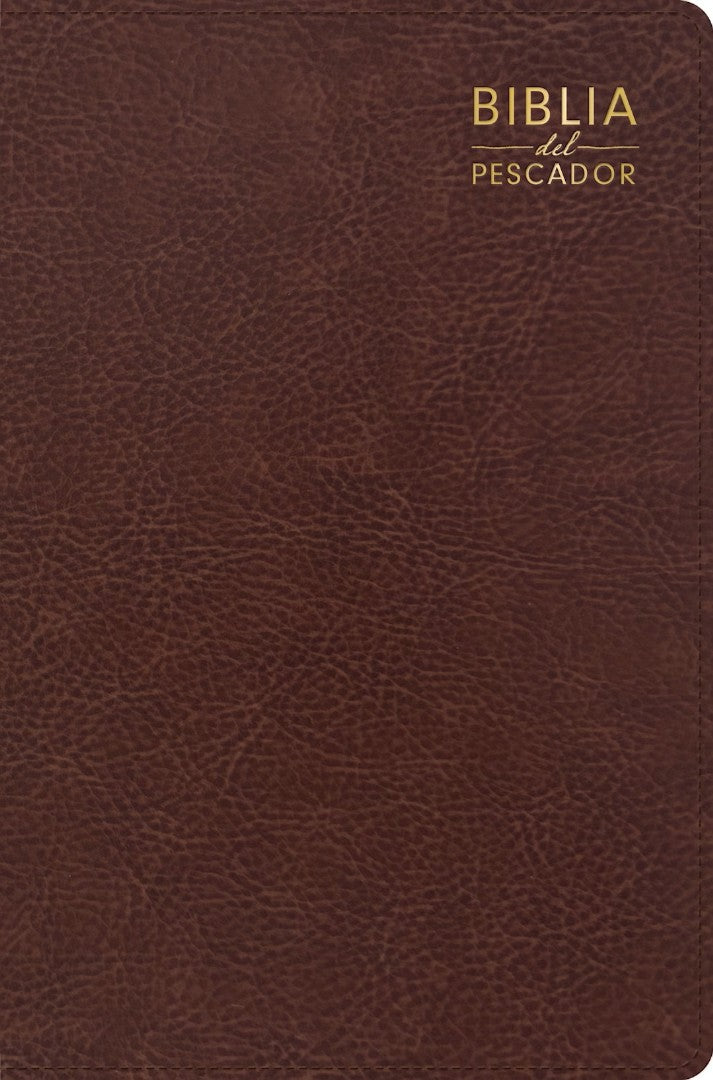 RVR 1960 Biblia Del Pescador, Letra Grande, Café, Símil Piel