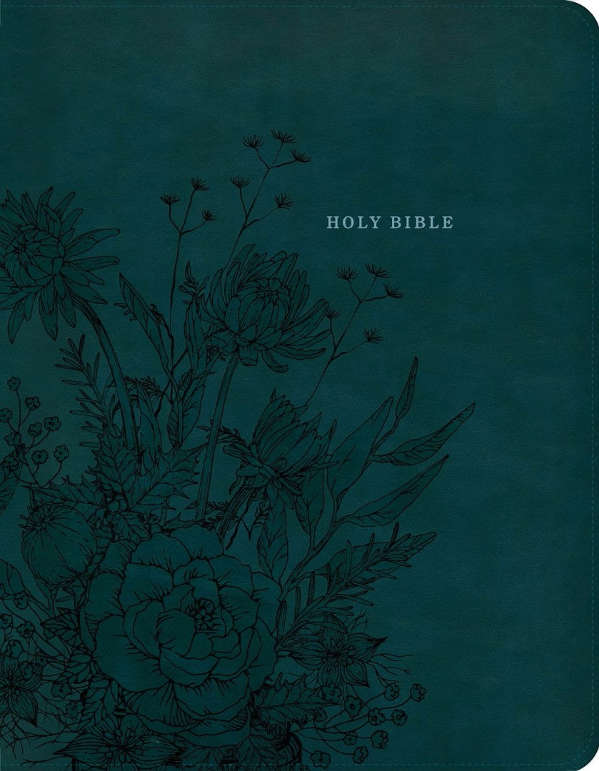 NASB Notetaking Bible, Large Print, Peacock Floral, Zipper