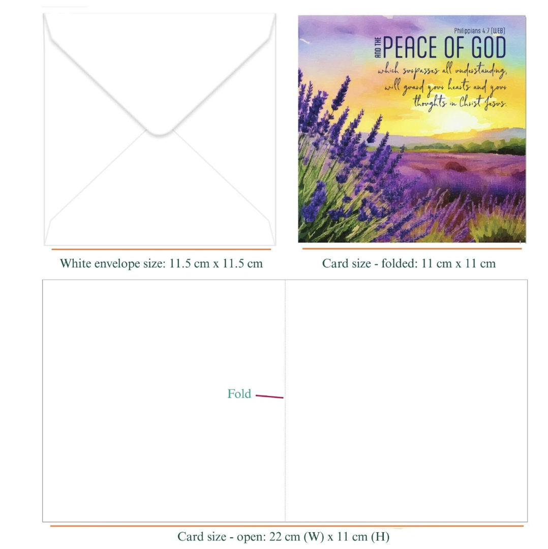 Pack of 12 Christian Notelets