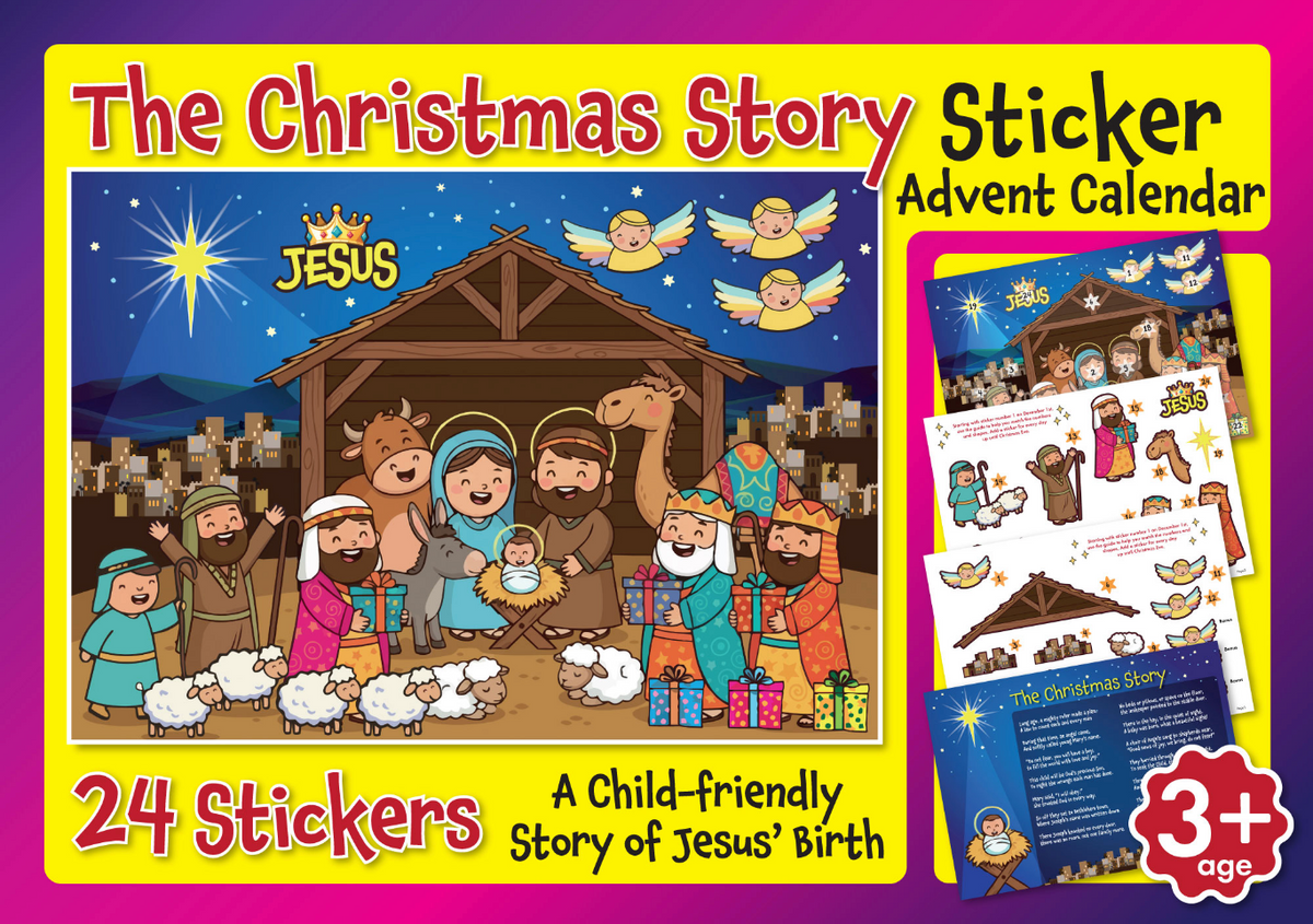The Nativity Story Advent Sticker Sheet
