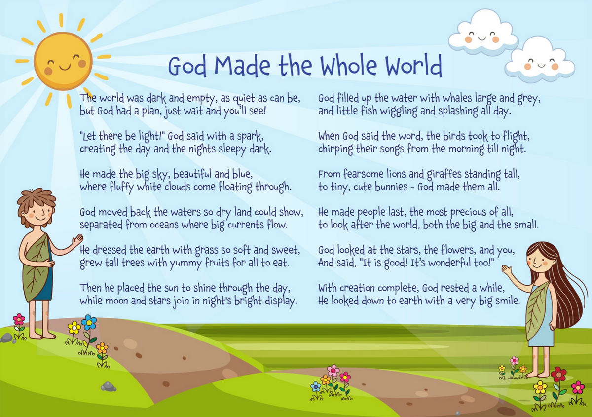 The Creation Activity Sticker Sheet