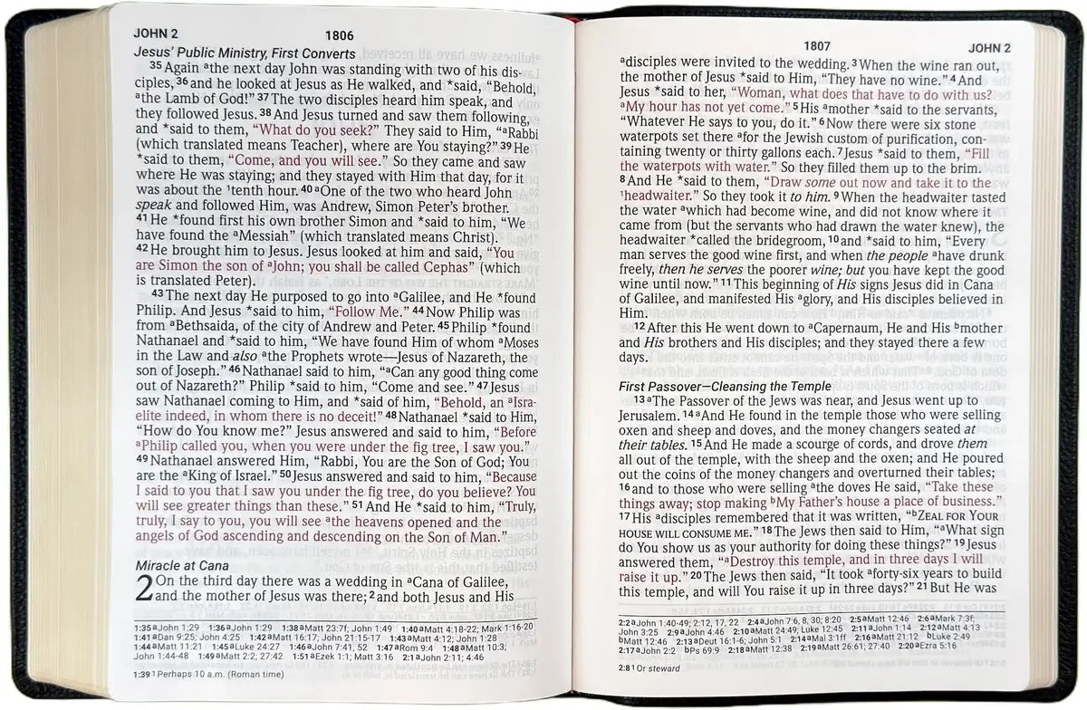 NASB 1995 Giant Print Reference Bible, Blue - Re-vived