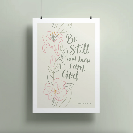 Be Still A4 Print