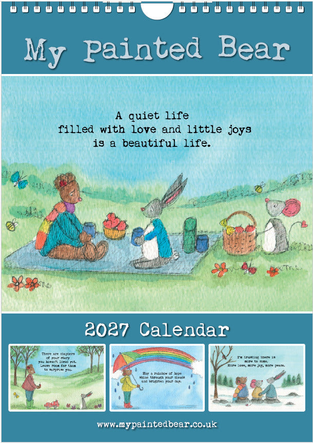 My Painted Bear Annual Wall Calendar 2027