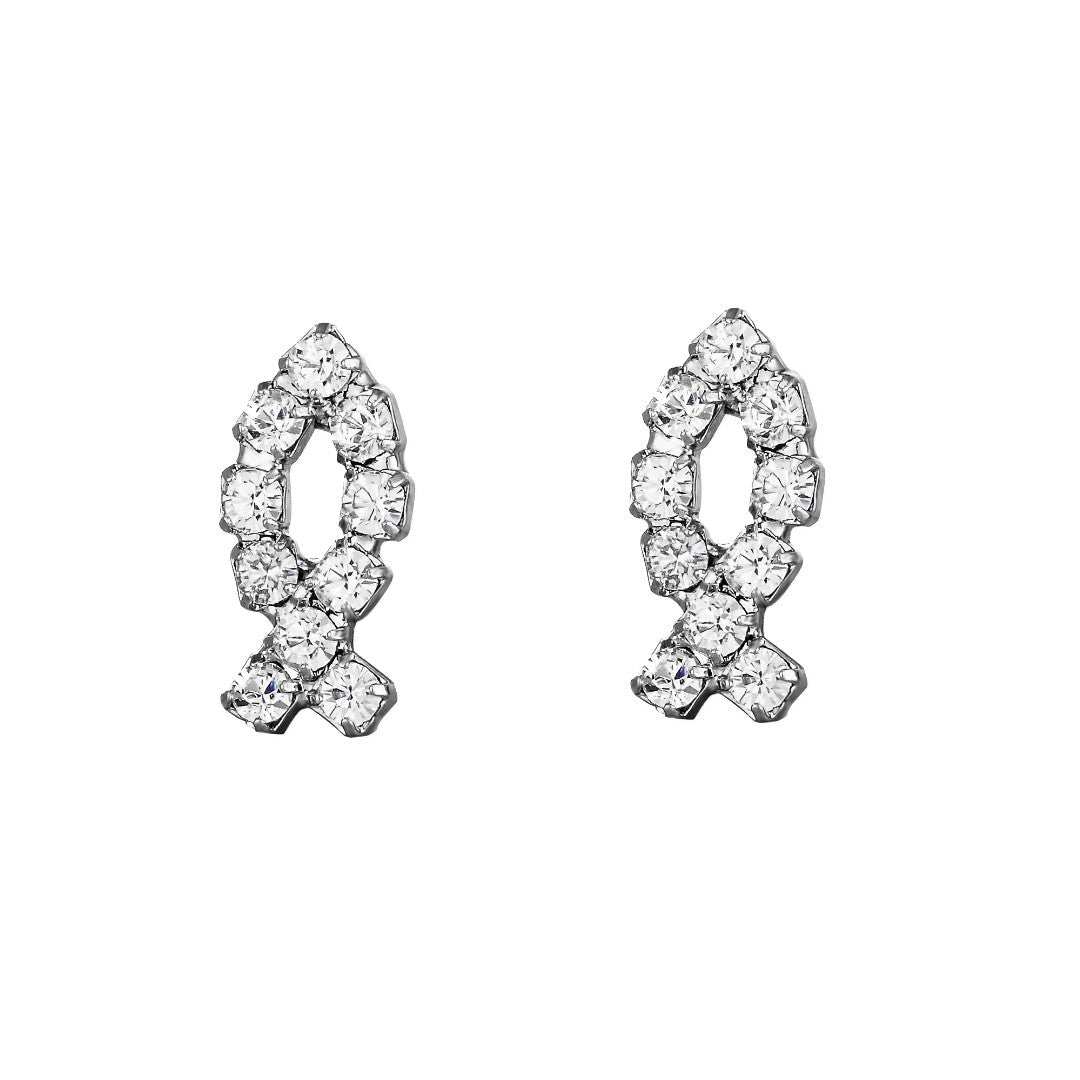Swarovski Crystal Fish Earring