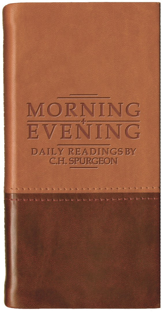 Morning And Evening, Tan/Burgundy Daily Readings By C.H. Spurgeon - Re-vived