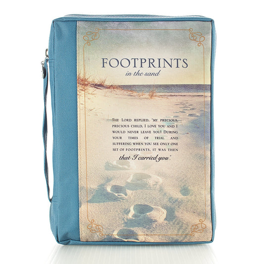 Footprints Bible Case, Extra Large - Re-vived
