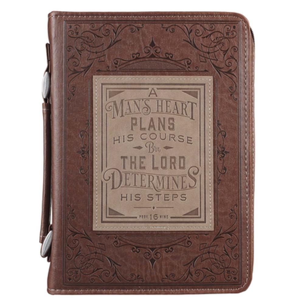 Man's Heart Classic Bible Case, Medium - Re-vived