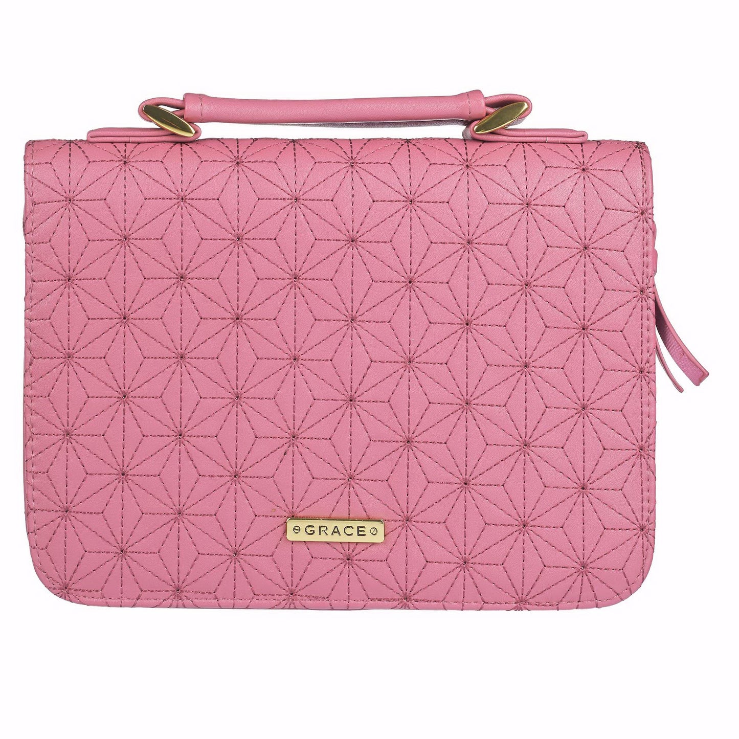 Grace Pink Floral Fashion Bible Cover, Medium - Re-vived