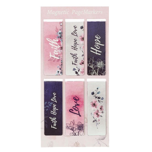 Faith Assorted Magnetic Bookmark (pack of 6) - Re-vived
