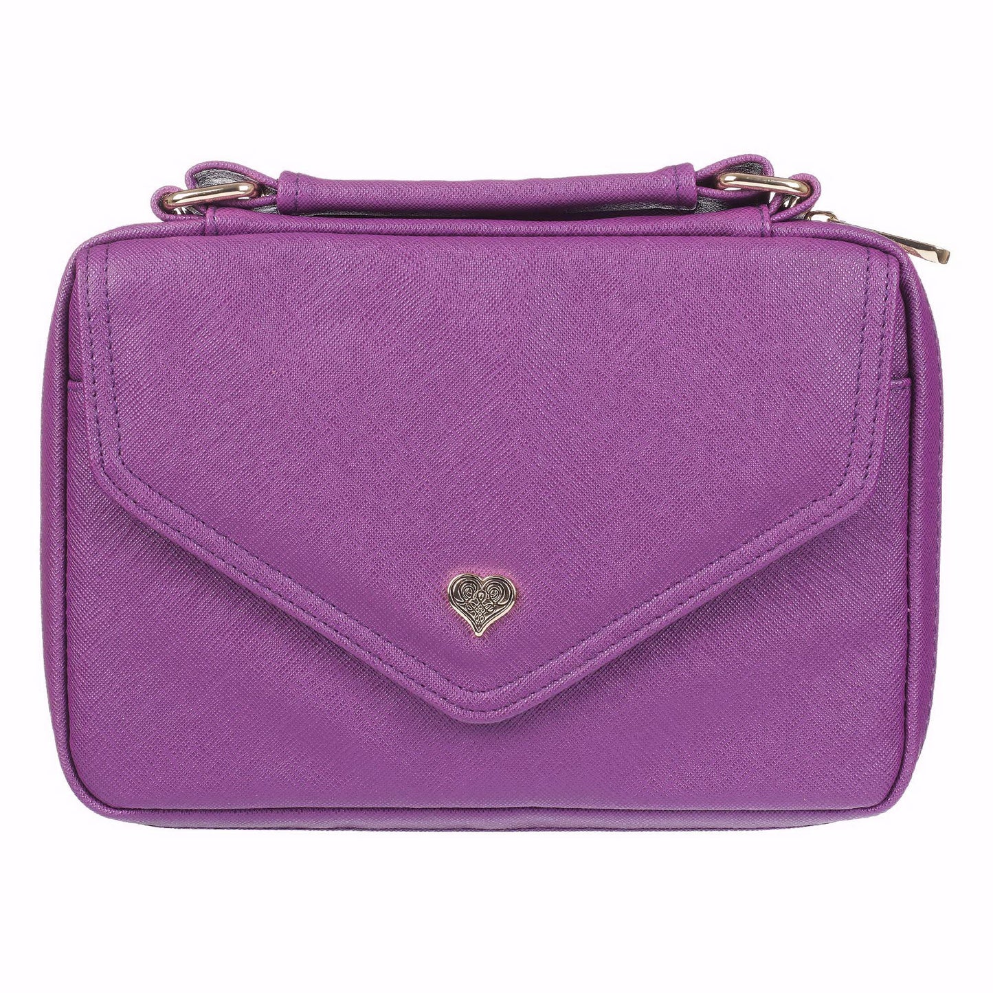 Heart Purple Fashion Bible Cover, Large - Re-vived