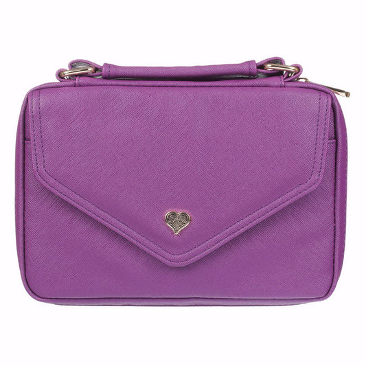 Heart Purple Fashion Bible Cover, Large - Re-vived