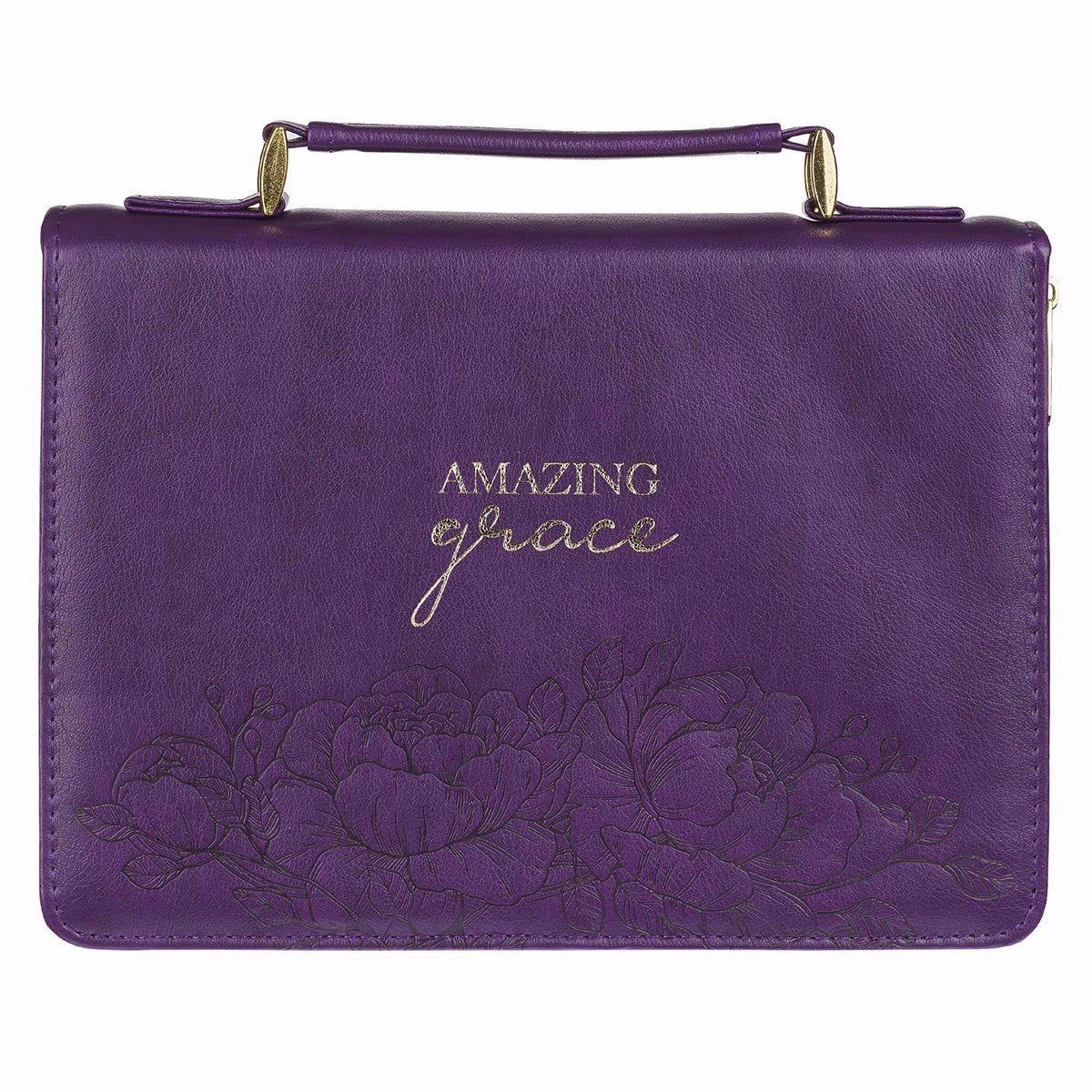 Amazing Grace Purple Fashion Bible Cover, Medium - Re-vived