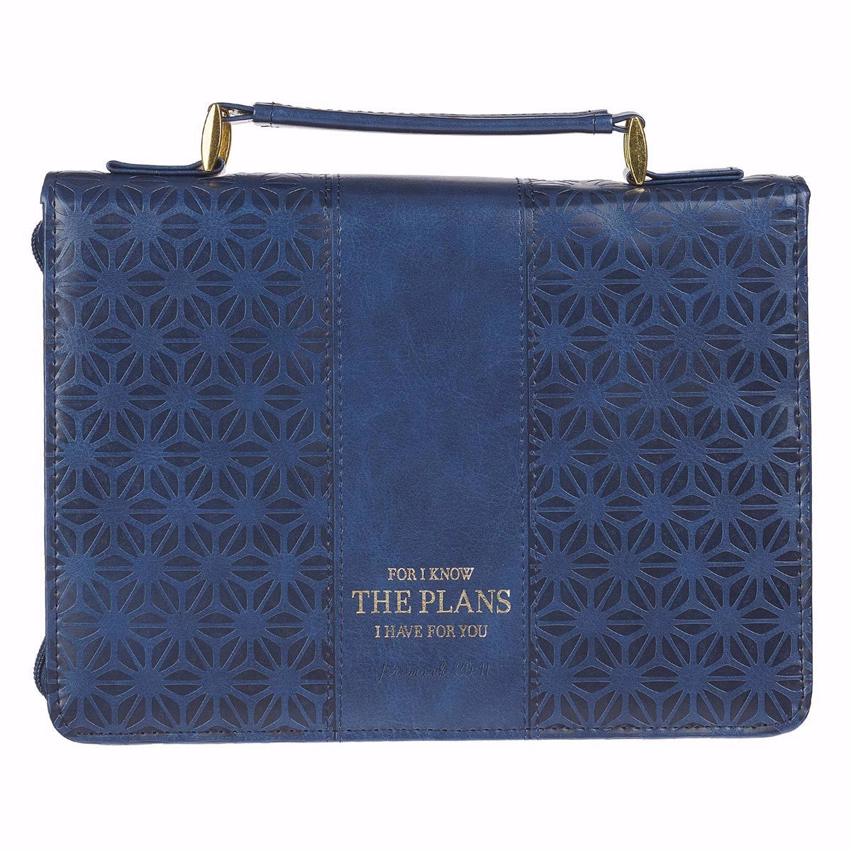 I Know the Plans Navy Fashion Bible Case, Medium - Re-vived