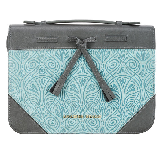 Amazing Grace Turquoise Fashion Bible Case, Medium - Re-vived