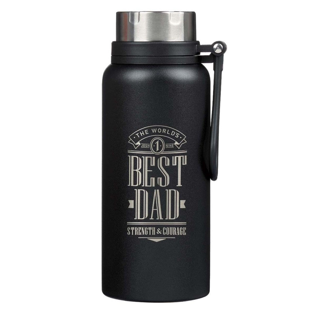 World's Best Dad Stainless Steel Water Bottle - Re-vived
