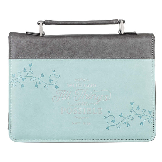 All Things Light Blue Fashion Bible Case, Extra Large - Re-vived