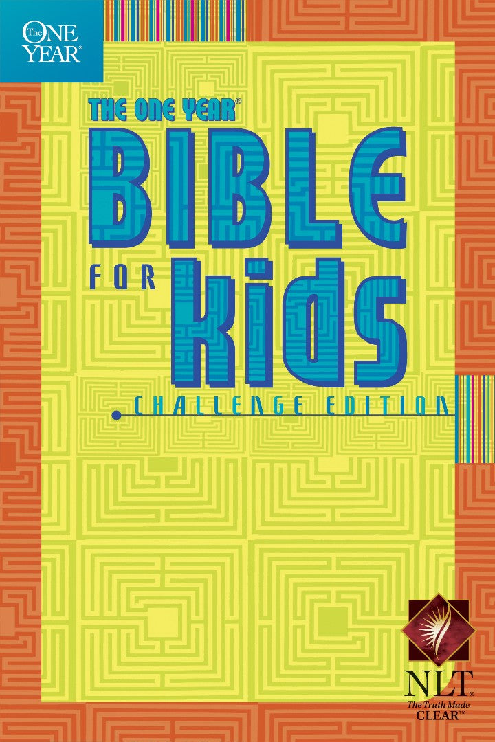 NLT One Year Bible For Kids, Challenge Edition - Re-vived
