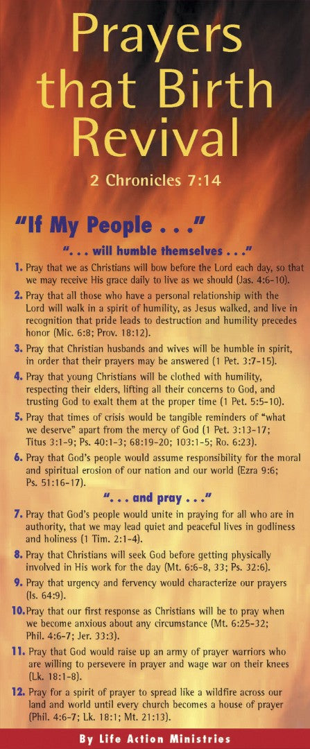 Prayers That Birth Revival (pack of 50) - Re-vived