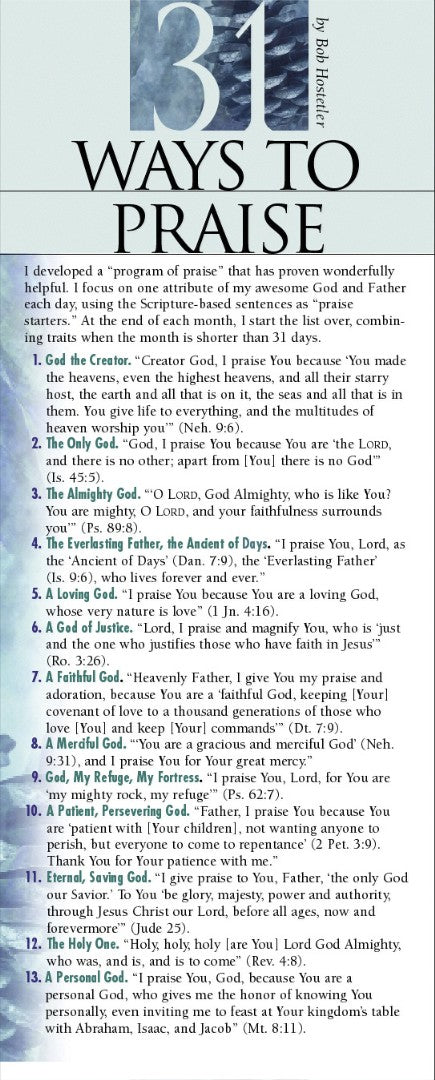 31 Ways to Praise (pack of 50) - Re-vived