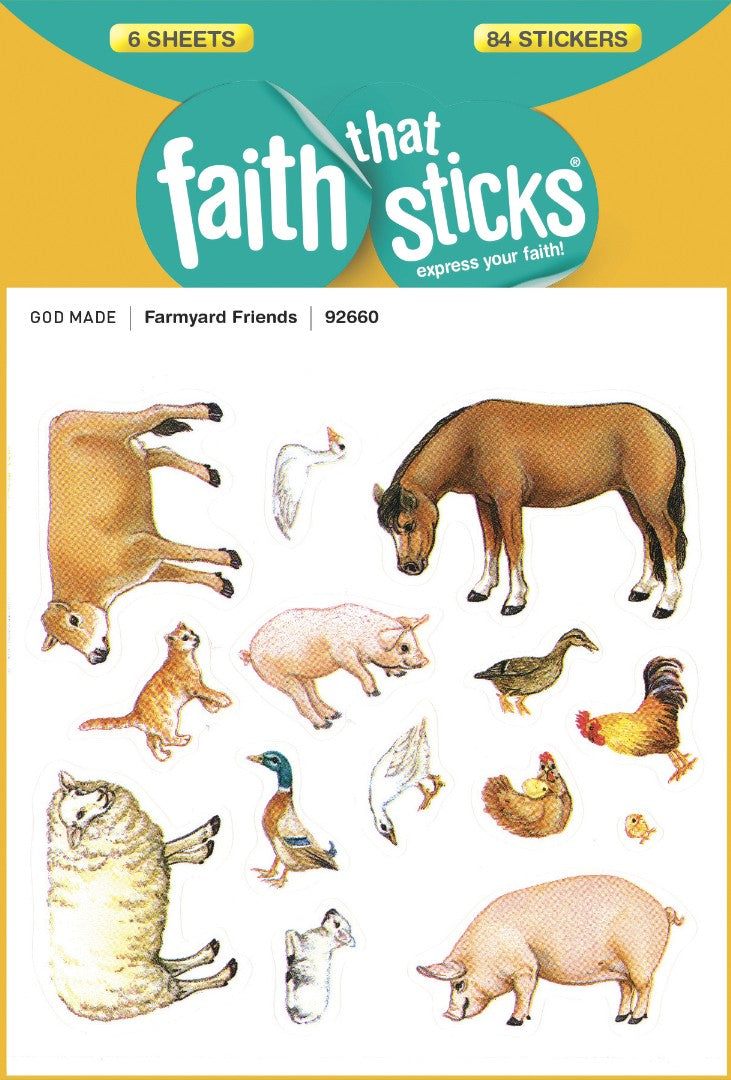 Farmyard Friends - Faith That Sticks Stickers - Re-vived
