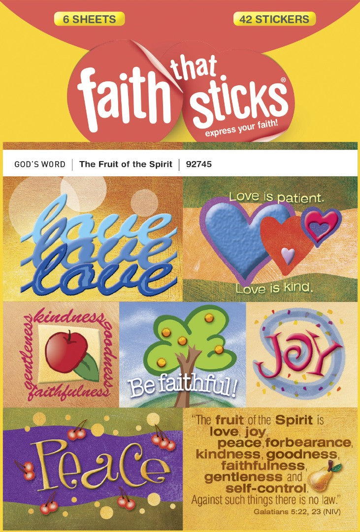 Fruit Of The Spirit, The - Faith That Sticks Stickers - Re-vived