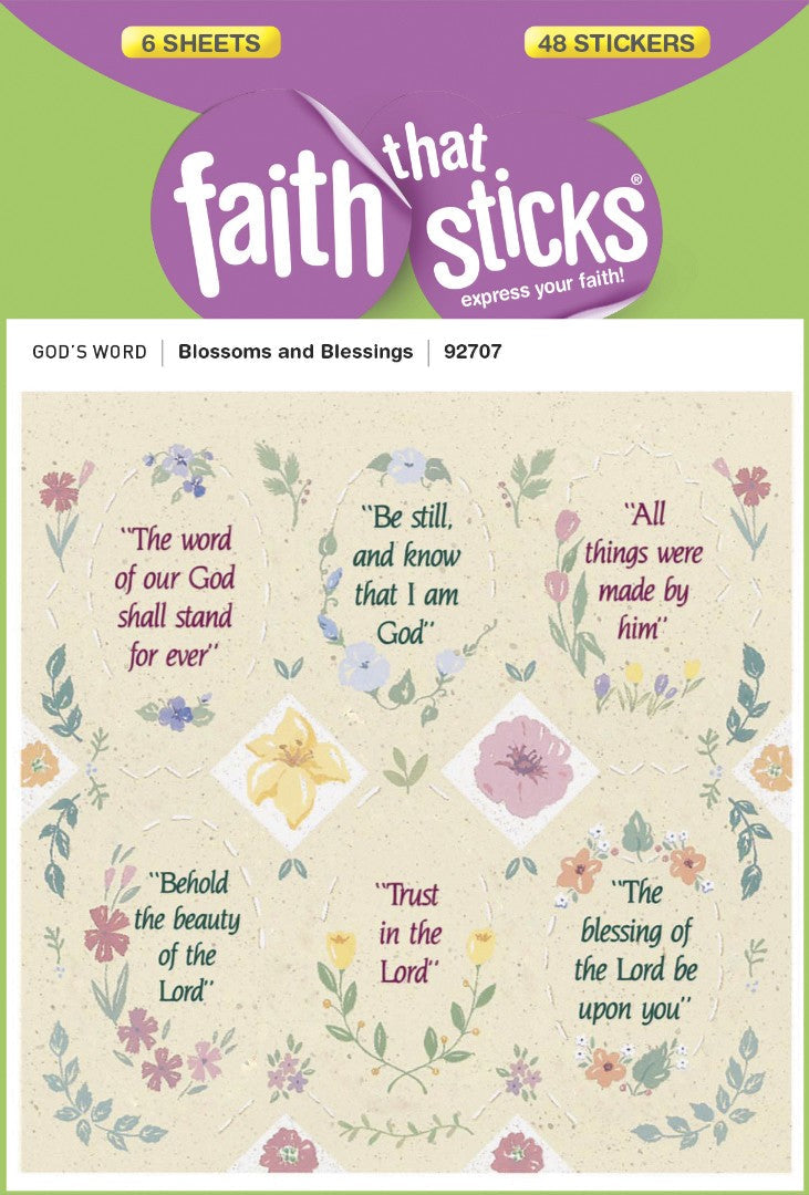 Blossoms And Blessings - Faith That Sticks Stickers - Re-vived