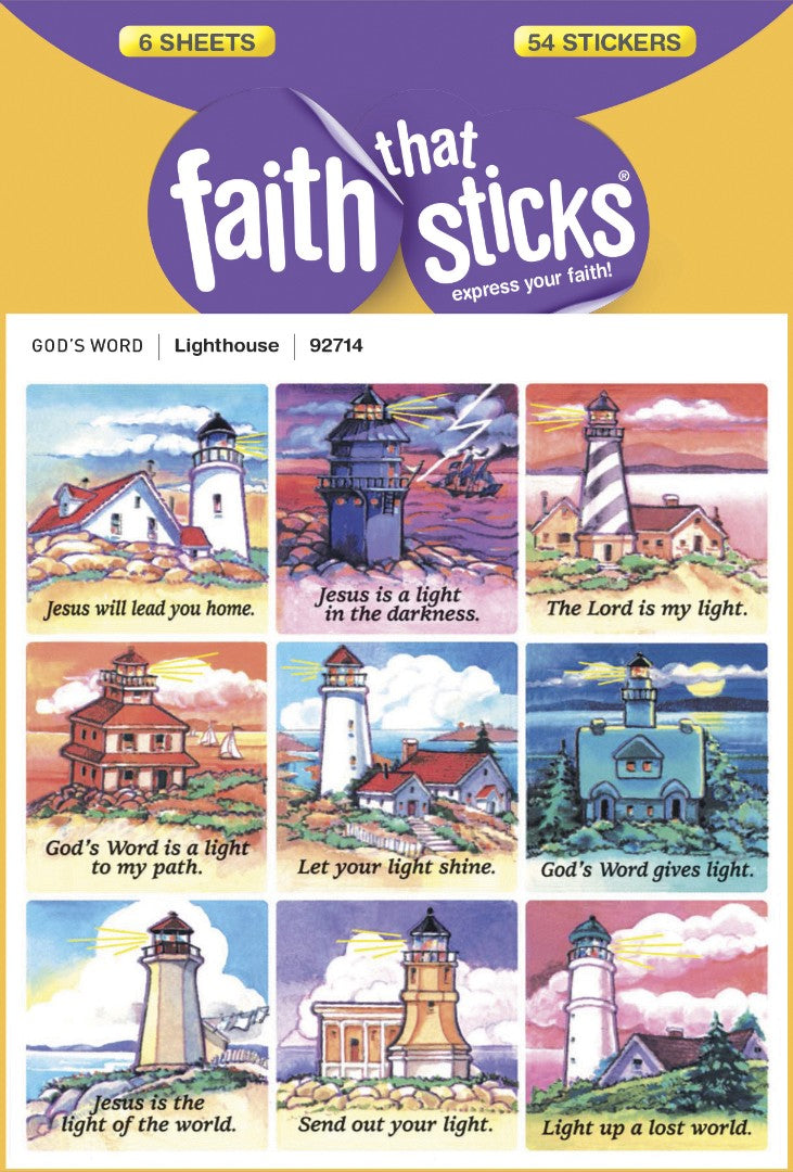 Lighthouse - Faith That Sticks Stickers - Re-vived