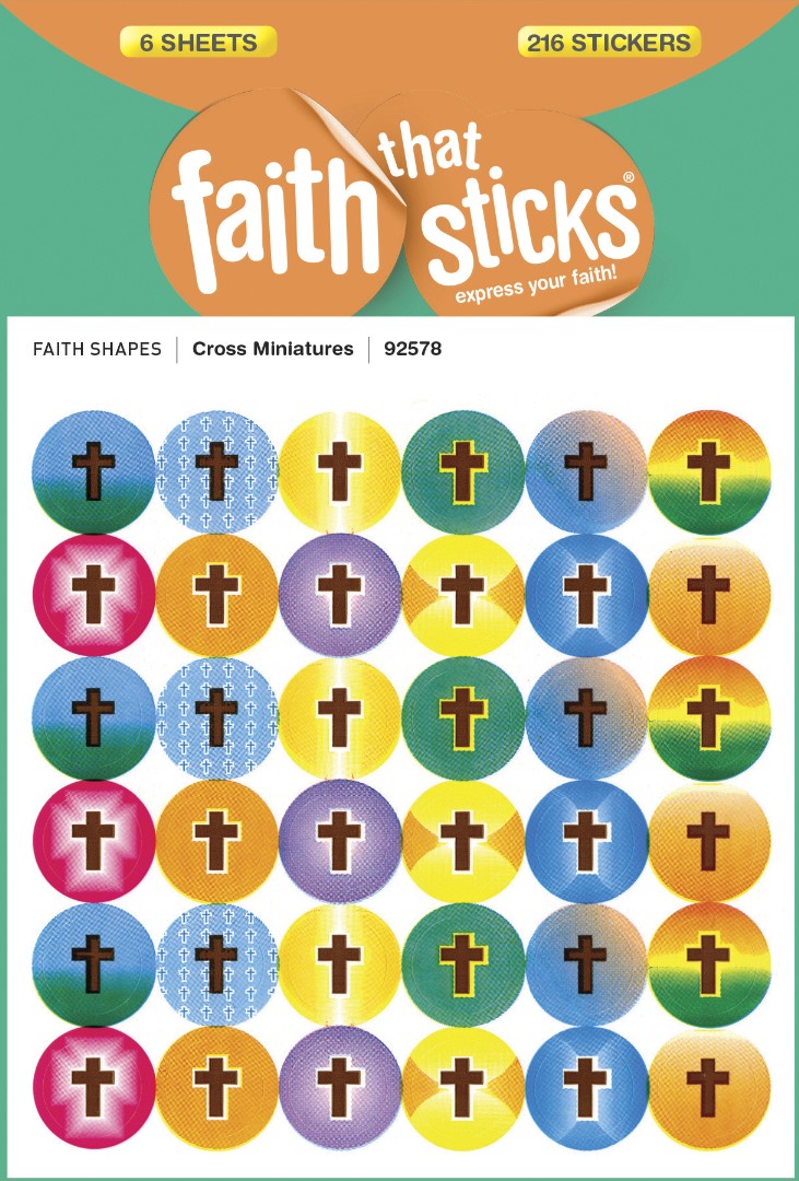 Cross Miniatures - Faith That Sticks Stickers - Re-vived
