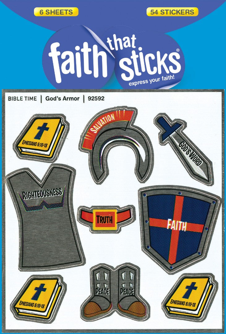 God's Armor - Faith That Sticks Stickers - Re-vived