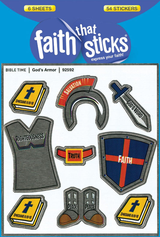 God's Armor - Faith That Sticks Stickers - Re-vived