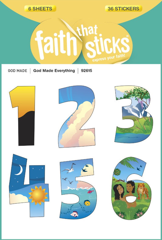 God Made Everything - Faith That Sticks Sticker - Re-vived