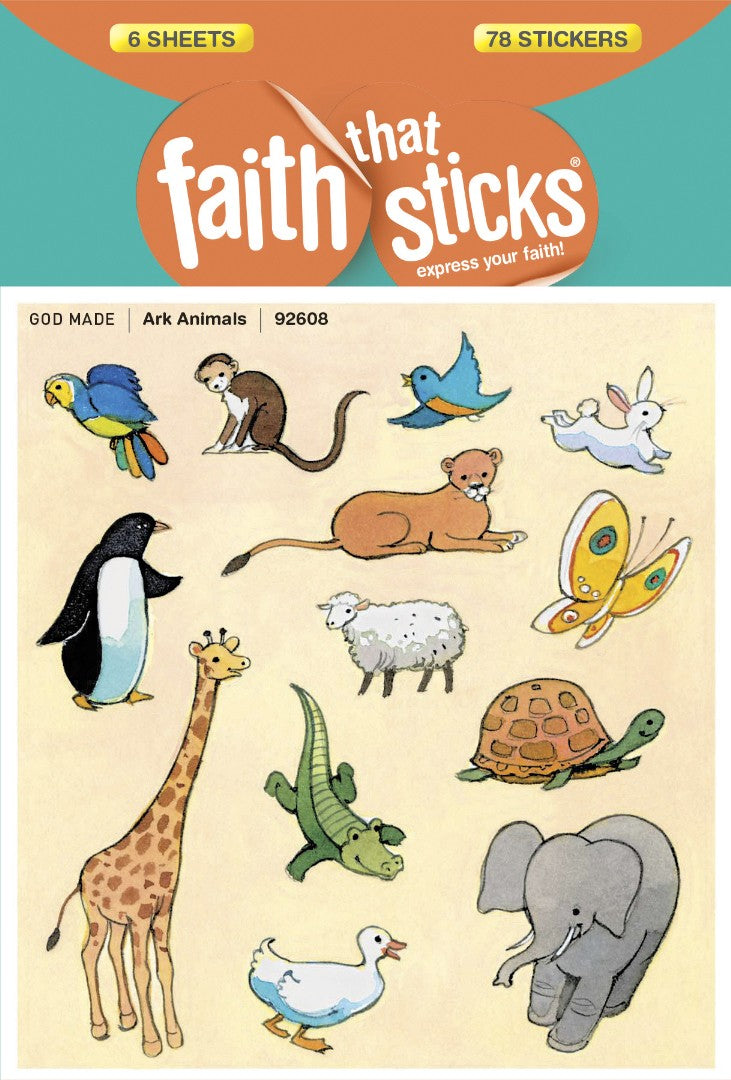 Ark Animals - Faith That Sticks Stickers - Re-vived