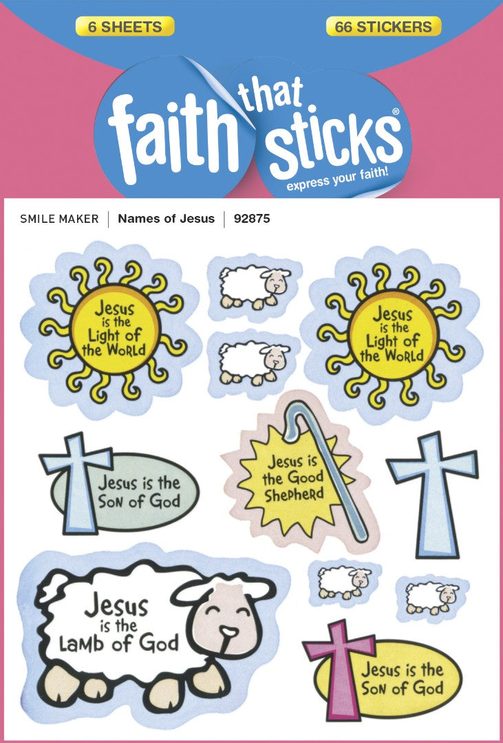 Names Of Jesus - Faith That Sticks Stickers - Re-vived