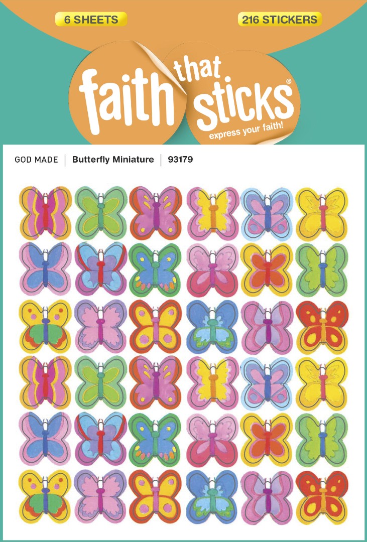 Butterfly Miniature - Faith That Sticks Stickers - Re-vived