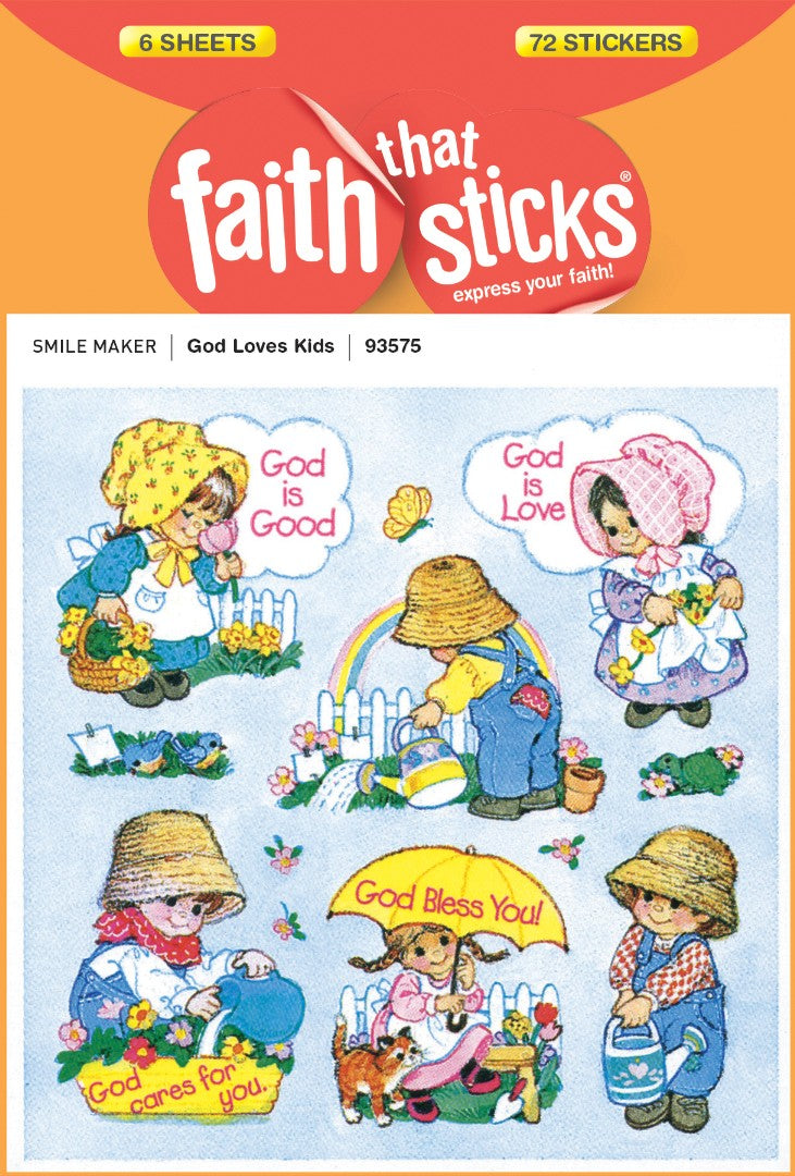 God Loves Kids - Faith That Sticks Stickers - Re-vived
