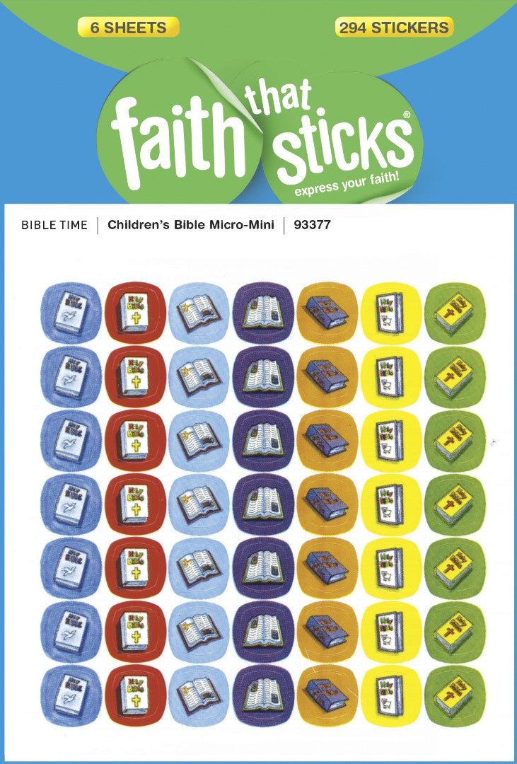 Children'S Bible Micro-Mini - Faith That Sticks Stickers - Re-vived