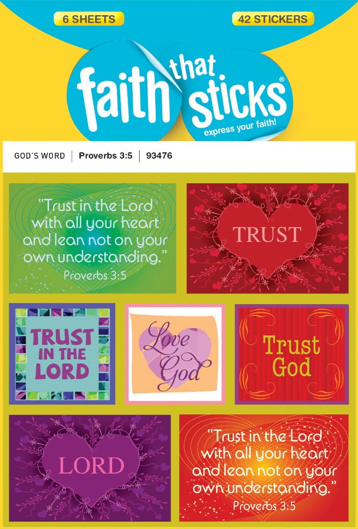 Proverbs 3:5 - Faith That Sticks Stickers - Re-vived