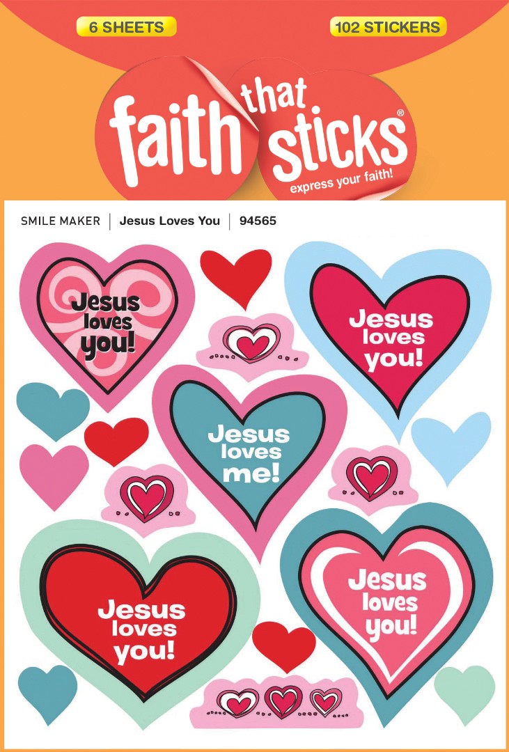 Jesus Loves You - Faith That Sticks Stickers - Re-vived