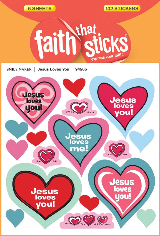 Jesus Loves You - Faith That Sticks Stickers - Re-vived