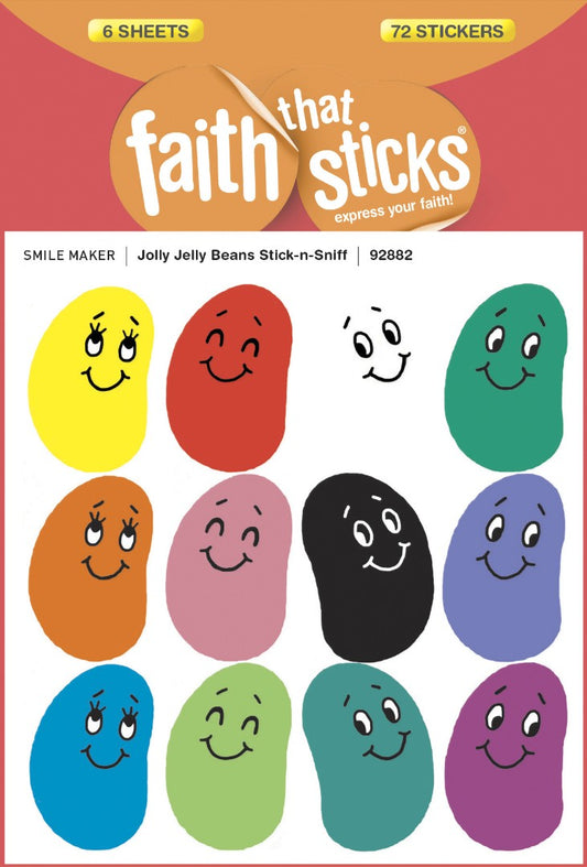 Jolly Jelly Beans Stick-N-Sniff - Faith That Sticks Stickers - Re-vived