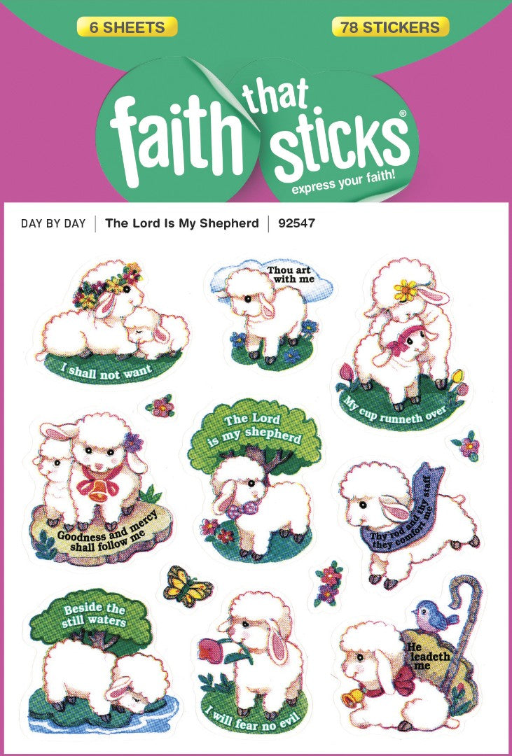 Lord Is My Shepherd - Faith That Sticks Stickers - Re-vived