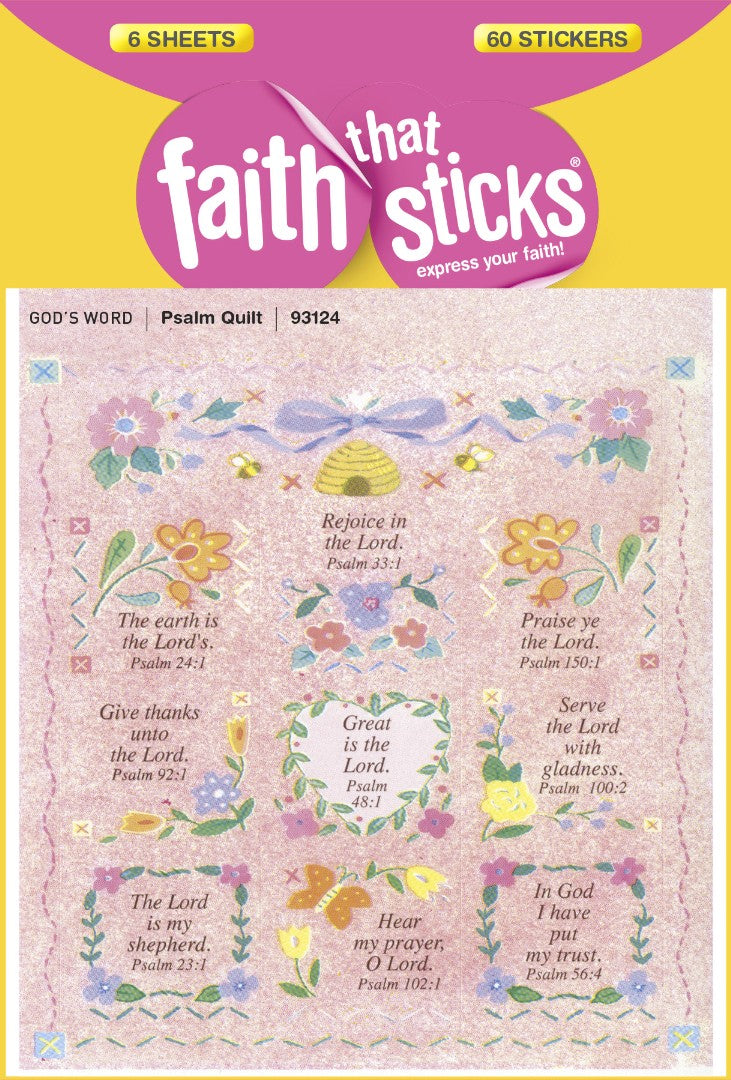 Psalm Quilt - Faith That Sticks Stickers - Re-vived
