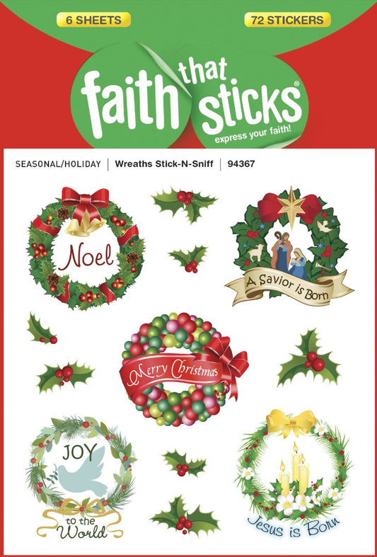 Wreaths Stick-N-Sniff - Faith That Sticks Stickers - Re-vived
