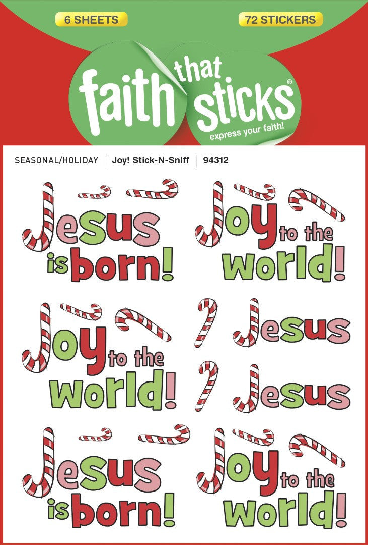 Joy! Stick-N-Sniff - Faith That Sticks Stickers - Re-vived