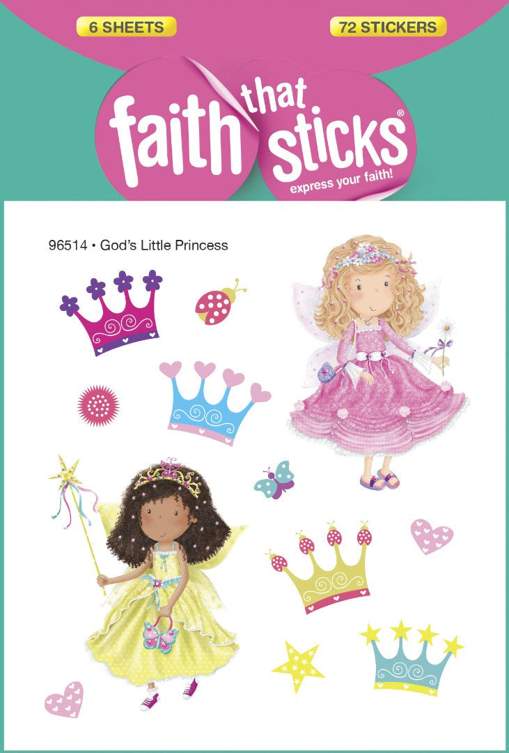 God's Little Princess - Faith That Sticks Stickers - Re-vived