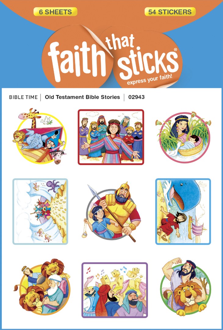 Old Testament Bible Stories - Faith That Sticks Stickers - Re-vived