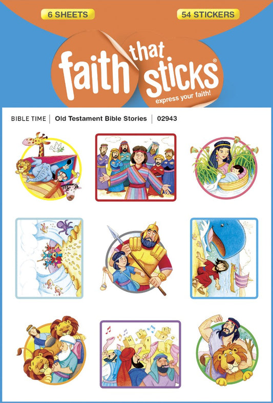 Old Testament Bible Stories - Faith That Sticks Stickers - Re-vived