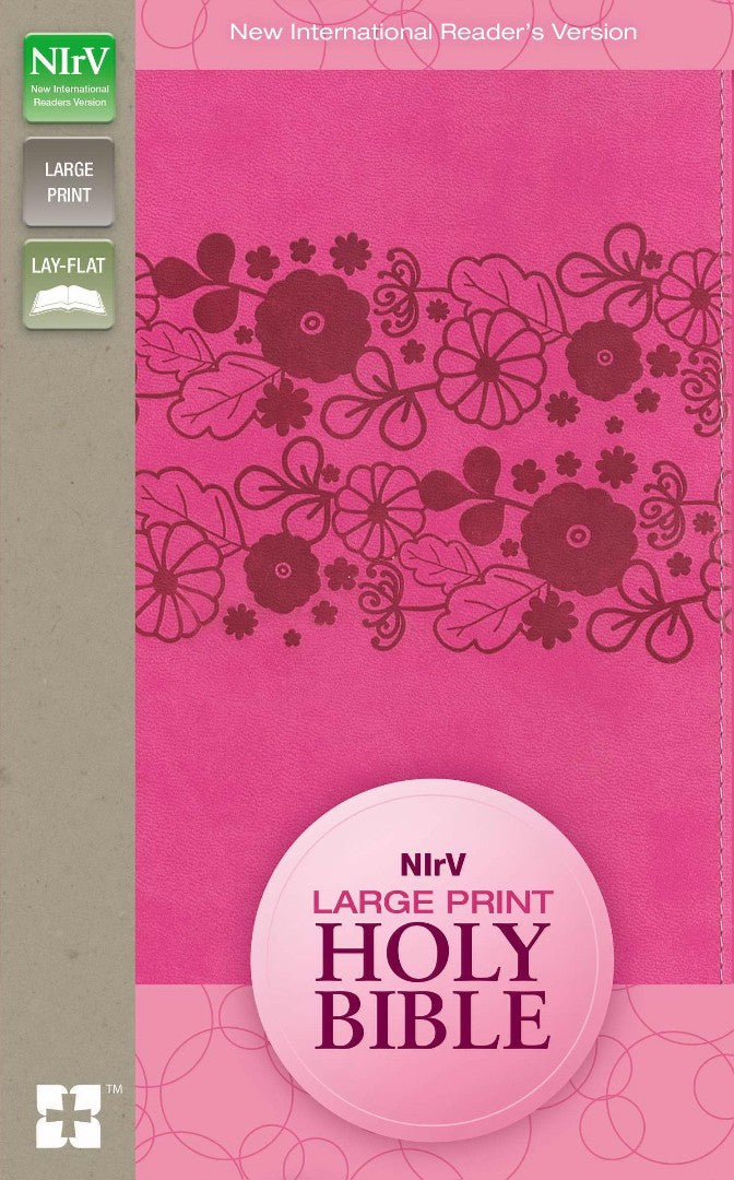 NIRV Large Print Holy Bible, Pink - Re-vived